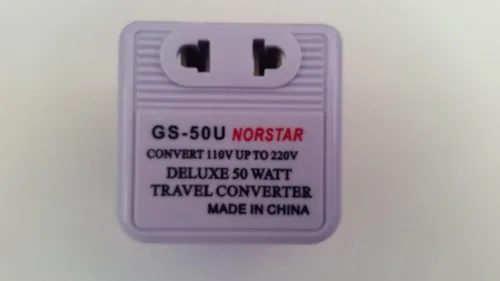 Miniatura 2 de Norstar Convertidor de voltaje de viaje internacional compacto inverso de 50 vatios