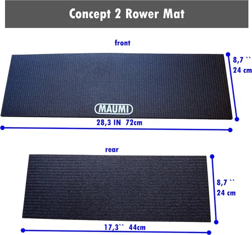 Miniatura 2 de MAUMI Concept 2 - Alfombrilla de remo para modelo D, antideslizante y de alta densidad, apta para máquina de remo Concept 2, accesorios
