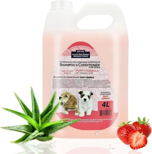 Miniatura 15 de Bright White - Champú y acondicionador natural para perros con aloe vera, juego de champú y acondicionador para perros con pH equilibrado, sin