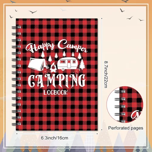 Miniatura 2 de Harloon Diario de camping para caravana, viaje, diario de registro de Navidad, camping, aventura, cuaderno de registro para caravana, caravana
