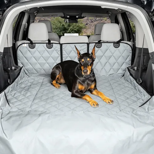 Miniatura 11 de 4Knines Forro de Carga Dividido para SUV – Para Perros y Mascotas, Resistente, Alfombrilla Impermeable para Maletero y Cubierta de Carga – Se Adapta