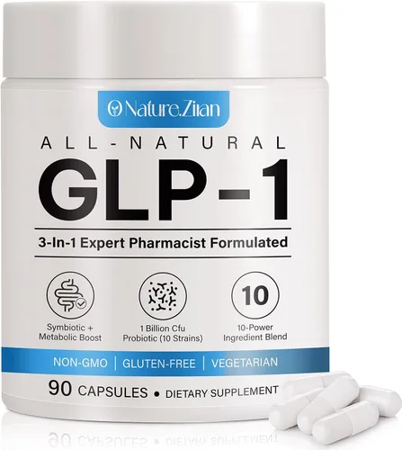 O Nature ZIRAN GLP-1 Suplemento de control de peso para mujeres y hombres, control del apetito GLP1, equilibrio energético y digestión, vegano, sin
