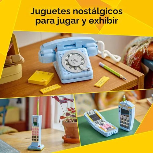Miniatura 3 de LEGO Creator 31174 - Teléfono retro 3 en 1 para niños, decoración del hogar para dormitorio o habitación de los niños, juguete de construcción