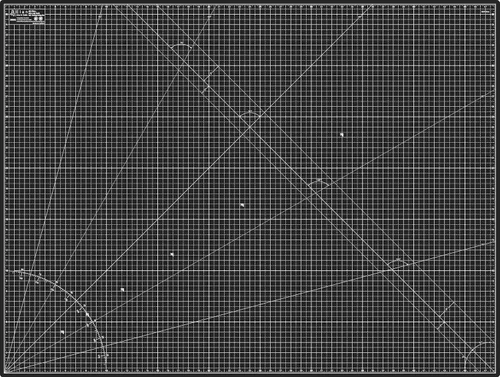 Miniatura 12 de Elan Tapete de corte A4 negro y gris topo, tapete de corte autorreparable de 9 x 12 pulgadas, tablero de manualidades de 5 capas negro, tablero