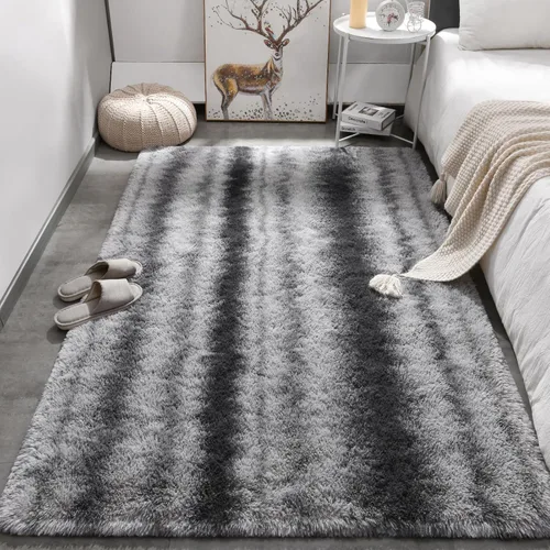 Miniatura 168 de Merelax Alfombra Moderna Suave y Esponjosa Shaggy para Dormitorio Sala de Estar Decoración de Sillas Pequeñas Alfombras Tapetes para Pies Piso, Verde