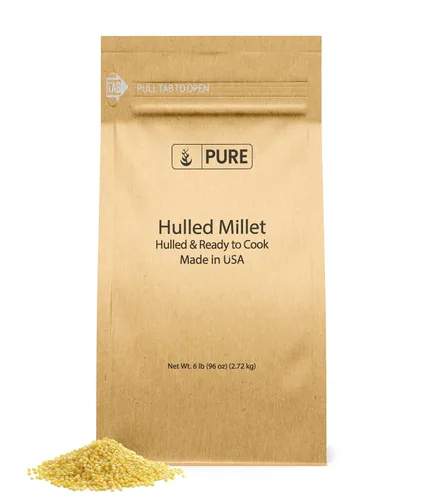 Miniatura 8 de Pure Original Ingredients Mijo descascarado (3 lb) de grano entero, descascarado y listo para cocinar, sustituto saludable del arroz