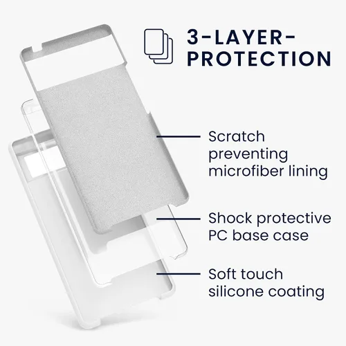 Miniatura 357 de kwmobile Funda Compatible con Google Pixel 6 Pro - Funda de teléfono de silicona TPU con acabado suave - Azul Arrecife