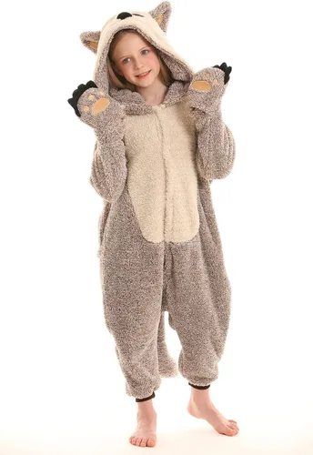 Miniatura 2 de DELEY Pijama unisex de una pieza para adultos, pijamas de animales para Halloween, disfraz de cosplay para niños, mujeres y hombres
