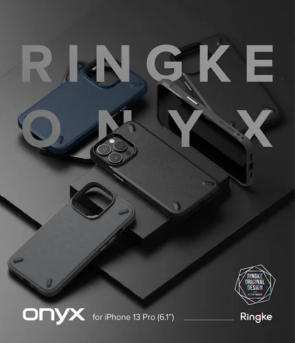 Miniatura 9 de Ringke Onyx - Funda compatible con iPhone 13 Pro, silicona flexible extremadamente resistente, tipo TPU a prueba de golpes, cubierta de protección