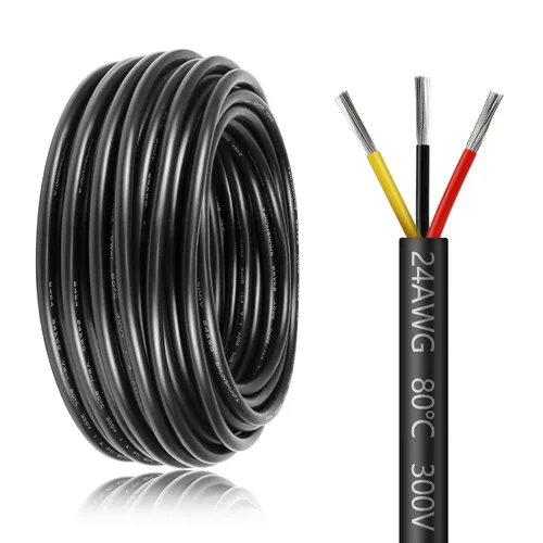 Miniatura 12 de Cable de calibre 18 de 5 conductores, cable eléctrico de 65,6 pies 18AWG, cable de cobre estañado trenzado de 18/5, cable de bajo voltaje