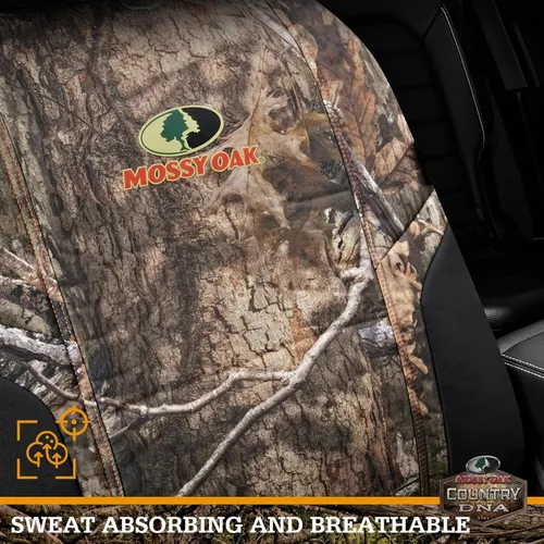 Miniatura 4 de MOSSY OAK Fundas de asiento de camuflaje con respaldo bajo, compatibles con airbag, ajuste universal, se adaptan a la mayoría de asientos