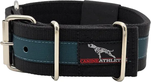 Canine Athletes 2" Pro-HD - Collar para perro de trabajo resistente de 5 capas, extra fuerte, duradero (negro/verde oliva, XXL)