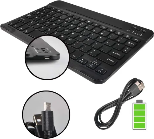 Miniatura 6 de Navitech Funda de teclado Bluetooth rotacional compatible con CHUWI Hi10 Air 10.1" Tablet