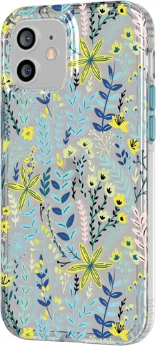 Miniatura 3 de Tech21 Evo Art Botanical Garden - Funda protectora para iPhone 12/12 Pro con protección contra caídas de 10 pies y obras de arte exclusivas Azul