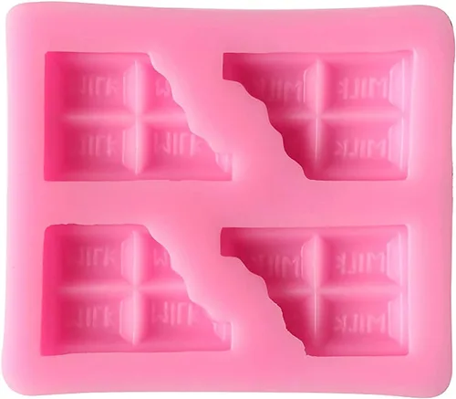 Miniatura 2 de 2 moldes de silicona con forma de chocolate para hacer dulces de fondant, moldes de chocolate, piruletas, postres, cubitos de hielo, goma, jabón
