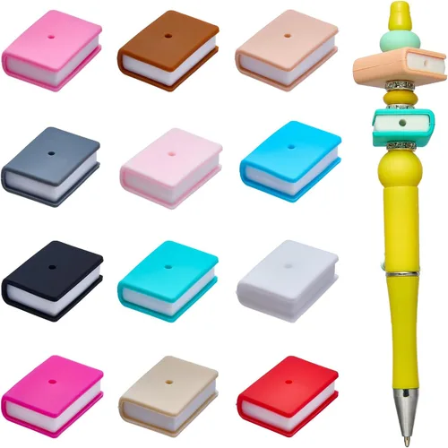 Miniatura 8 de 12 cuentas de silicona 3D Sun para hacer llaveros focales a granel, estrellas y luna, cuentas focales para bolígrafos, cordones, pulseras, joyas
