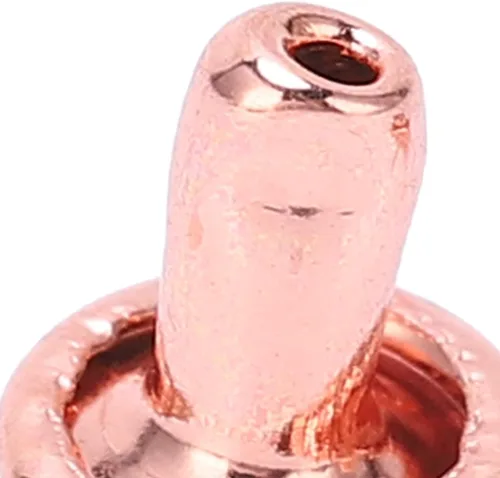 Miniatura 6 de Tgoon Remaches de doble tapa, 100 remaches de cuero, remaches de oro rosa, remaches de hierro y metal, botón redondo rápido para bolsos, bolsos