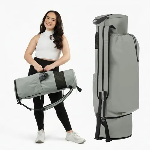 Miniatura 11 de MAGNILAY Bolsa para esterilla de yoga, para mujeres y hombres, bolsa de yoga con bolsillos y correa ajustable, soporte para esterilla de yoga, se