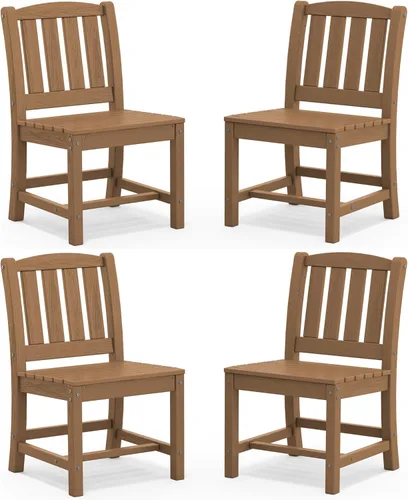 Miniatura 16 de SERWALL Juego de comedor para exteriores de 9 piezas, mesa de comedor expandible de 60 a 83 pulgadas y 8 sillas de polietileno de alta densidad