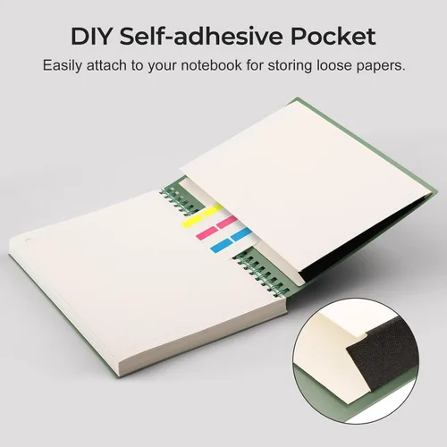 Miniatura 5 de AHGXG Cuaderno espiral rayado para la universidad - Cuaderno espiral perforado A4 de 8.5" x 11", 300 páginas con perforación para desprender