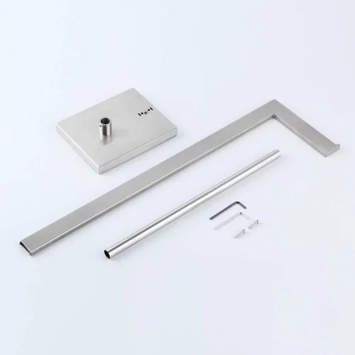 Miniatura 4 de GERZWY Soporte de papel higiénico de pie con reserva, SUS 304 acero inoxidable Lavatory Tissue Roll Holder Floor Stand Storage Brushed Finish
