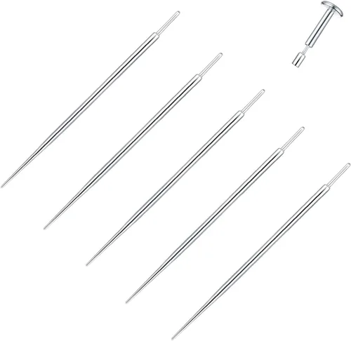 Miniatura 9 de Xpircn 20G 18G 16G 14G Threadless Piercing Taper Stainless Steel Piercing Taper Insertion Pin for Nose Lip Monroe Ear Tragus Helix Push in Body