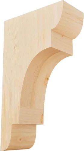 Miniatura 117 de Ekena Millwork COR04X12X12NEB00RWR 4 pulgadas de ancho x 12 pulgadas de profundidad x 12 pulgadas de alto New Brighton Rough Sawn Corbel, cedro rojo