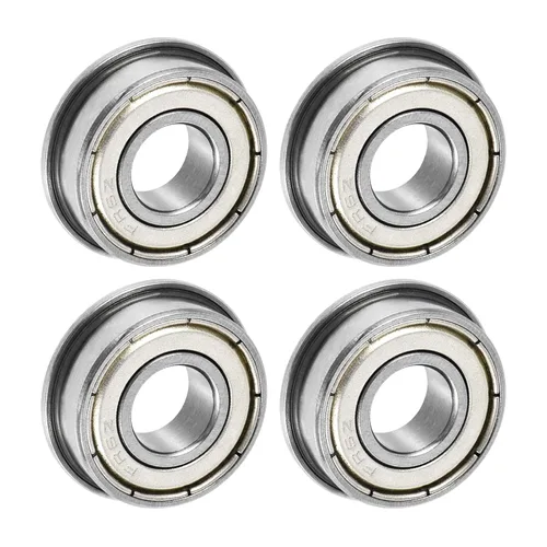 Miniatura 21 de uxcell Rodamiento de bolas con brida FR156ZZ, 20 rodamientos de brida ABEC1 de doble blindaje de acero cromado de 3/16" x 5/16" x 1/8