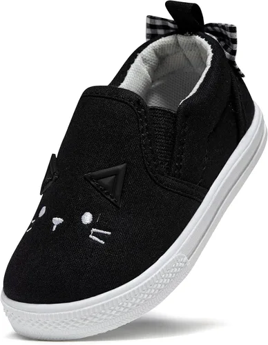 HLMBB Toddler Shoes Unisex for Baby Boys Girls Shoes Cute Animal Hard Bottom Canvas Rubber Sole Kids Running Walking Sneakers