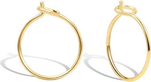 Aretes de aro huggie pequeños y finos para mujer - Rellenos de oro de 14k o plata esterlina, aros pequeños, aretes de aro de oro ligeros Chapado en