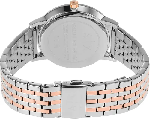 Miniatura 3 de Armani Exchange AX - Reloj de tres manecillas para mujer con correa de acero inoxidable o cuero