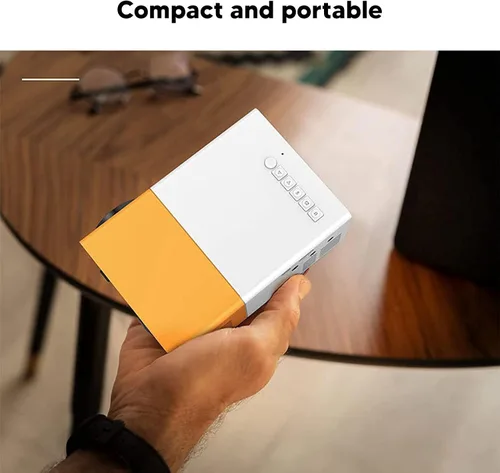 Miniatura 6 de Mini proyector portátil HD 1080P para películas y juegos, compacto y ligero, USB y conectividad, ideal para viajes, campamento y entretenimiento
