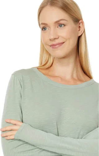 Miniatura 3 de Madewell Whisper - Camiseta de manga larga con cuello redondo de algodón