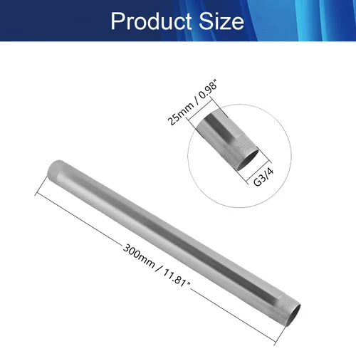 Miniatura 2 de Tubo redondo de acero inoxidable Tubo recto sin costura para industria automotriz industria ligera 1 unids