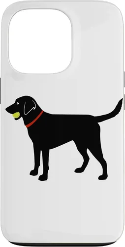 Miniatura 9 de Funda de regalo para iPhone 13 Labrador Retriever Fetch, Black Lab Play Ball Dog Lover
