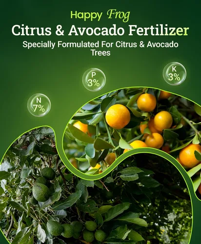 Miniatura 2 de FoxFarm Happy Frog - Fertilizante de cítricos y aguacate, con certificación OMRI, nitrógeno de liberación lenta, calcio y azufre para árboles