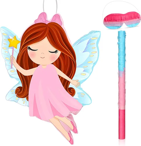 Miniatura 2 de Threan Piñata número 7, decoración de fiesta temática musical rosa y morado, juego de cumpleaños, relleno de dulces para niñas y niños de 7 años