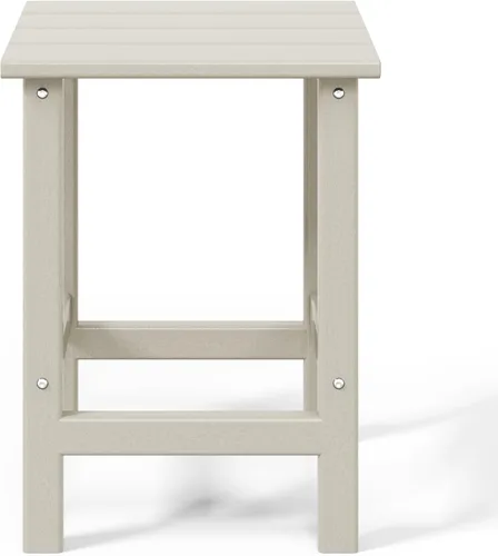 Miniatura 9 de WestinTrends Malibu - Mesa auxiliar cuadrada para exterior para silla Adirondack, color arena
