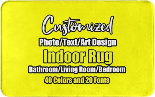 Miniatura 87 de sophiehome Customzied - Alfombras de baño con imagen de texto, alfombra de franela personalizada para interiores para el hogar, dormitorio, baño