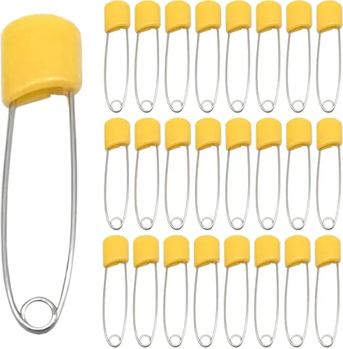 Miniatura 8 de Paquete de 50 pasadores de pañales con cerradura, pasadores de plástico de seguridad reutilizables para proyectos de cuidado del bebé (negro)