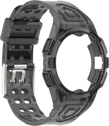 MOTONG Correa de repuesto compatible con Samsung Galaxy Watch5 de 1.575 pulgadas, correa de repuesto de silicona transparente compatible con Samsung