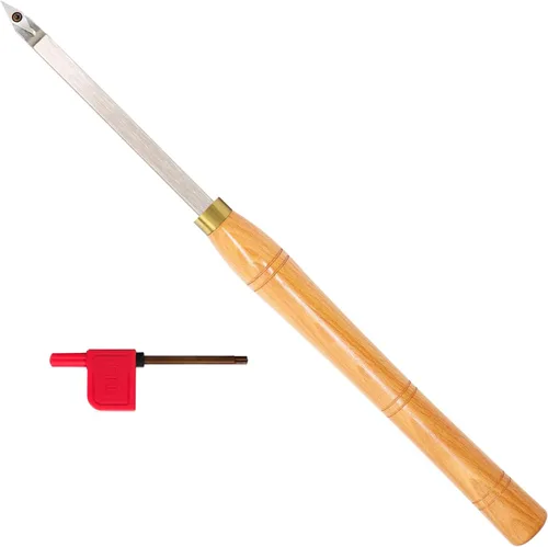Herramienta de torneado de madera de 19.68 pulgadas, afilada para detallador, torno con punta de carburo, cincel, cuchillas de barra de