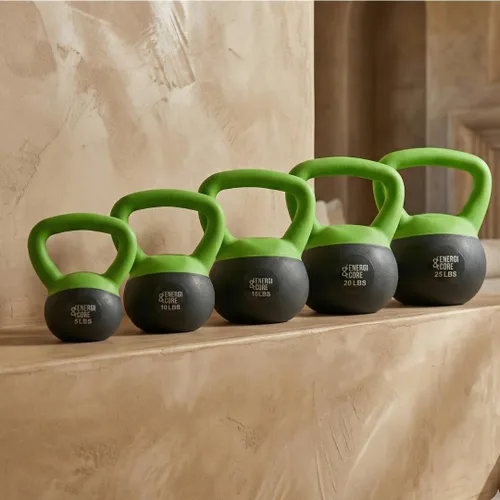 Miniatura 6 de ENERGI CORE Pesa rusa - Peso relleno de arena para entrenamientos de gimnasio en casa y entrenamiento de fuerza, campana de ejercicio portátil