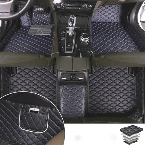Miniatura 9 de Alfombras para todo tipo de clima de TAHALI - Alfombrillas impermeables, antideslizantes, de cuero para automóviles, SUV, camiones - Proteja