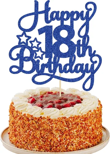 Miniatura 56 de 1 paquete de decoración de pastel de feliz 15 cumpleaños, topper de pastel dorado con purpurina Mis Quince 15, saludos a 15 años, adorno de pastel