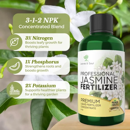 Miniatura 7 de Fertilizante profesional de jazmín líquido 3-1-2 concentrado de 8 onzas, fertilizante de plantas de jazmín premium para interiores y exteriores