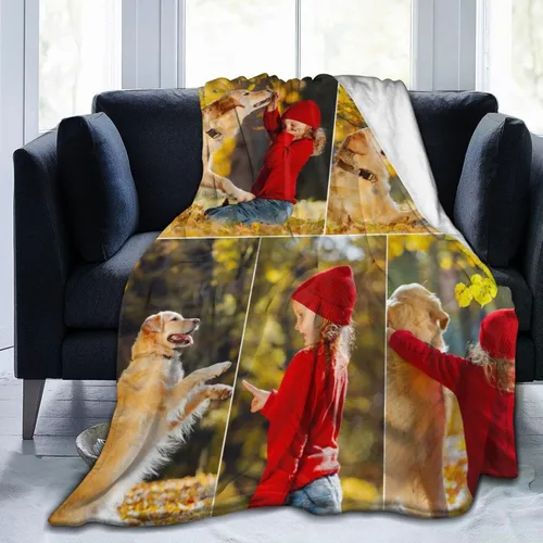 Miniatura 15 de Manta personalizada con fotos, texto, manta personalizada de collage de fotos, manta de franela personalizada, ropa de cama de cumpleaños, Navidad