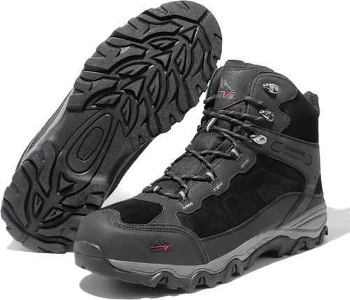 Miniatura 2 de NORTIV 8 - Botas de senderismo impermeables para hombre, zapatos de montañismo ligeros para exteriores