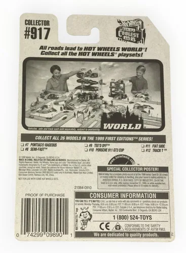 Miniatura 2 de Hotwheels 1999 Primeras Ediciones Track T Black 12 de 26 917