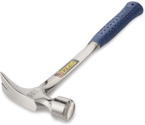 Miniatura 2 de ESTWING Martillo de Encofrado - 22 oz Mango Largo Garra Recta de Desgarre con Cara Lisa y Agarre de Reducción de Impactos - E3-22S